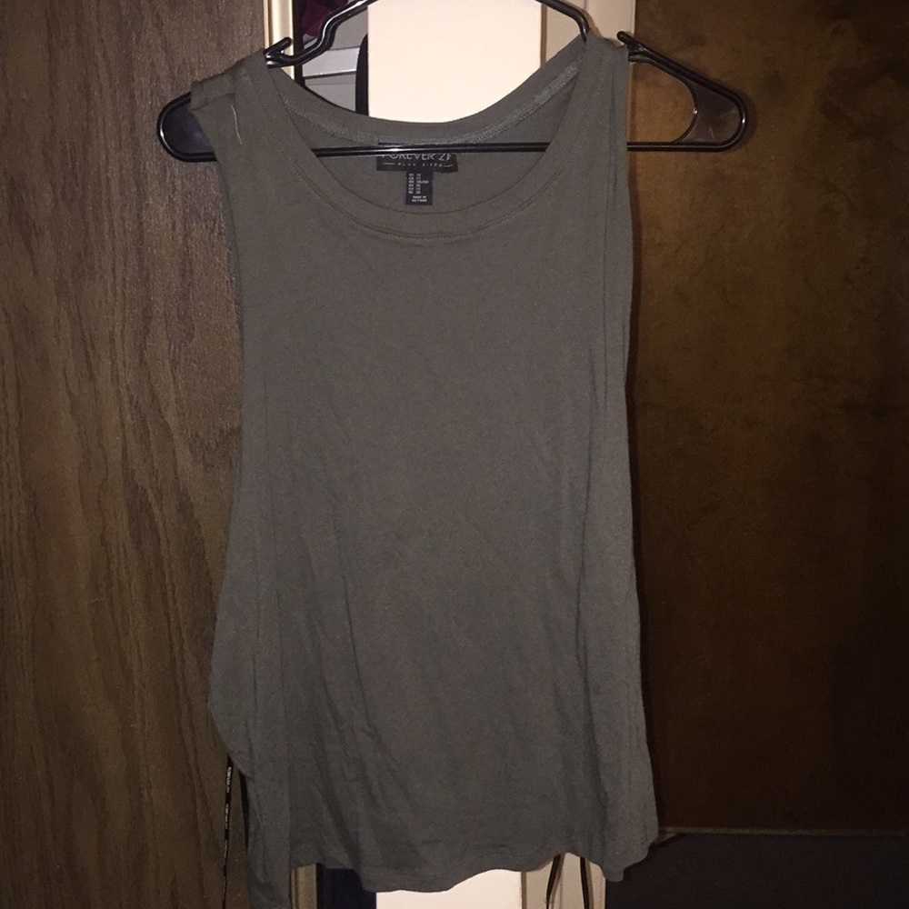 Forever 21 Cut Out Muscle Tee